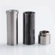 Authentic Steel Tailspin Hybrid Mechanical Mod + RDTA Kit - Silver, Brass + Stainless Steel, 1 x 18650, 4ml, 25mm Dia.