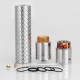 Authentic Steel Sebone Hybrid Mechanical Mod + RDA Kit - Silver, Stainless Steel, 1 x 18650, 24mm Diameter