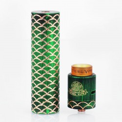 Authentic Steel Sebone Hybrid Mechanical Mod + RDA Kit - Green, Copper, 1 x 18650, 24mm Diameter