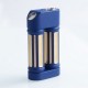 Authentic Steel Sanctuary Mechanical Box Mod - Blue, Aluminum + Brass + Stainless Steel, 2 x 18650