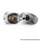 Authentic Steel EX RDA Rebuildable Dripping Atomizer - Silver, Stainless Steel, 25mm Diameter