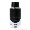 Authentic Steel EX RDA Rebuildable Dripping Atomizer - Black + White, Stainless Steel, 25mm Diameter