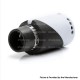 Authentic Steel EX RDA Rebuildable Dripping Atomizer - Black + White, Stainless Steel, 25mm Diameter