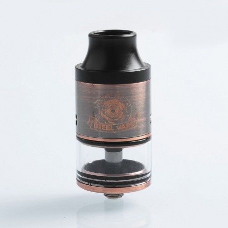 Authentic Steel Tailspin RDTA Rebuildable Dripping Tank Atomizer - Copper, Stainless Steel, 4ml, 25mm Diameter