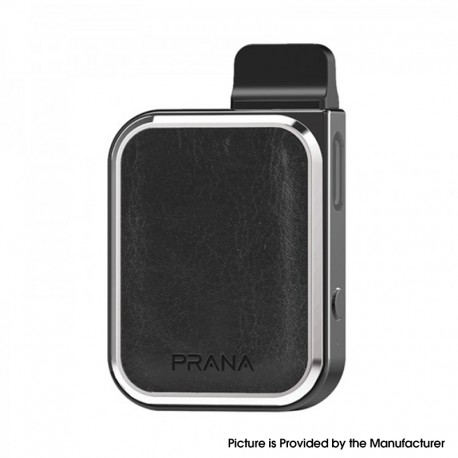 Authentic LostVape Prana 12W 500mAh Pod System Starter Kit - Black Leather, Zinc Alloy, 1.0ml, 1.0ohm