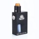 Authentic Steel Phoenix Mechanical Squonk Box Mod + RDA Kit - Black, 7.5ml, 1 x 18650 / 20700, 24mm Diameter