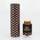 Authentic Steel Sebone Hybrid Mechanical Mod + RDA Kit - Matte Black, Copper, 1 x 18650, 24mm Diameter