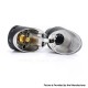 Authentic Steel EX RDA Rebuildable Dripping Atomizer - Black, Stainless Steel, 25mm Diameter