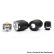 Authentic Steel EX RDA Rebuildable Dripping Atomizer - Black, Stainless Steel, 25mm Diameter