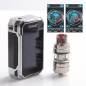 Authentic SMOKTech SMOK G-Priv 3 230W TC VW Box Mod Kit w/ TFV16 Lite Tank Atomizer - Prism Chrome, 1~230W, 2 x 18650