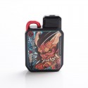 Authentic Vapelustion Hannya Nano 600mAh Pod System Starter Kit w/ Spare Panel - Black, Plastic + Metal, 2ml, 1.2ohm