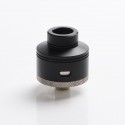Authentic Gas Mods G.R.1 GR1 S RDA Rebuildable Dripping Atomizer w/ BF Pin - Black, Stainless Steel + POM, 22mm Diameter