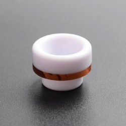Authentic Reewape AS289 Replacement 810 Drip Tip for 528 Goon / Reload / Kennedy /Wotofo Profile/Battle RDA - White, Resin, 13mm