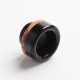 Authentic Reewape AS289 Replacement 810 Drip Tip for 528 Goon / Reload / Kennedy /Wotofo Profile/Battle RDA - Black, Resin, 13mm