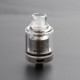 Authentic Gas Mods Kree RTA Rebuildable Tank Vape Atomizer w/ A Spare PC Tank Tube - Silver, 3.5ml, SS + Glass, 22mm Diameter