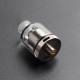 Authentic Gas Mods Kree RTA Rebuildable Tank Vape Atomizer w/ A Spare PC Tank Tube - Silver, 3.5ml, SS + Glass, 22mm Diameter