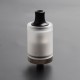 Authentic Gas Mods Kree RTA Rebuildable Tank Vape Atomizer w/ A Spare PC Tank Tube - Silver, 3.5ml, SS + Glass, 22mm Diameter