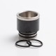 Authentic Reewape AS291 Replacement 810 Drip Tip for SMOK TFV8/TFV12 Tank/Kennedy/Battle RDA - Black, SS + Carbon Fiber, 16mm