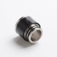 Authentic Reewape AS291 Replacement 810 Drip Tip for SMOK TFV8/TFV12 Tank/Kennedy/Battle RDA - Black, SS + Carbon Fiber, 16mm