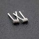 Authentic Vivi Handcrafted Framed Staple Alien Ni80 Coil + Organic Wick for RDA/RTA/RDTA Atomizer - Silver, 0.14ohm (2 PCS)