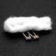 Authentic Vivi Handcrafted Framed Staple Alien Ni80 Coil + Organic Wick for RDA/RTA/RDTA Atomizer - Silver, 0.14ohm (2 PCS)