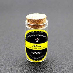 Authentic Vivi Handcrafted Alien Ni80 Coil + Organic Wick for RDA/RTA/RDTA Rebuildable Atomizers - Silver, 0.15ohm (2 PCS)