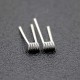 Authentic Vivi Handcrafted Staple Alien Ni80 Coil + Organic Wick for RDA / RTA / RDTA Atomizers - Silver, 0.13ohm (2 PCS)