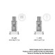 Authentic VOZOL Ark Pod System Kit / Cartridge Replacement MTL Dual Coil Head - Silver, 1.4ohm (5 PCS)