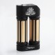 Authentic Steel Sanctuary Mechanical Box Mod - Black, Aluminum + Brass + Stainless Steel, 2 x 18650