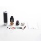 Authentic Steel Tailspin Hybrid Mechanical Mod + RDTA Kit - Black, Brass + Stainless Steel, 1 x 18650, 4ml, 25mm Dia.