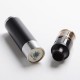 Authentic Steel Tailspin Hybrid Mechanical Mod + RDTA Kit - Black, Brass + Stainless Steel, 1 x 18650, 4ml, 25mm Dia.