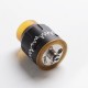 Authentic Steel ECG Bottom Feeder RDA Rebuildable Dripping Atomizer w/ BF Pin - Black, Stainless Steel, 24mm Diameter