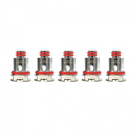 Authentic VapeSoon Replacement RPM Mesh Coil Head for SMOK RPM40 /RPM80 Pod System Kit - Silver, 0.4ohm (Best: 25W) (5 PCS)