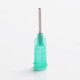 Dispensing Blunt Syringe Needle Tip for E-liquid Syringe E-juice Injector Refilling Tool - Green, SS, 18 Gauge / 30mm