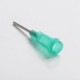 Dispensing Blunt Syringe Needle Tip for E-liquid Syringe E-juice Injector Refilling Tool - Green, SS, 18 Gauge / 30mm