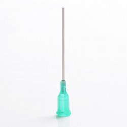 [Ships from Bonded Warehouse] Dispensing Blunt Syringe Needle Tip for E- Syringe Injector- Green, SS, 18 Gauge / 55mm