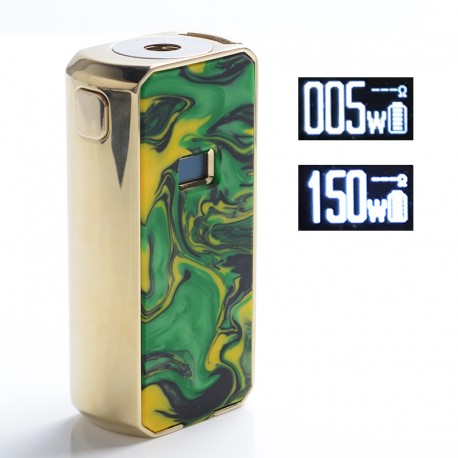 Authentic Augvape Druga Foxy 150W VV VW Variable Wattage APV Box Mod - Gold Resin, Zinc Alloy, 5~150W, 2 x 18650