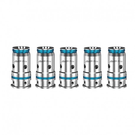 Authentic Aspire AVP Pro Pod Kit / Cartridge Replacement Mesh Coil Head - Silver, 0.65ohm (5 PCS)