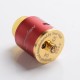 Authentic Steel Vape Compass RDA Rebuildable Dripping Vape Atomizer - Red, Stainless Steel + Aluminum, 25mm Diameter