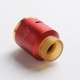 Authentic Steel Vape Compass RDA Rebuildable Dripping Vape Atomizer - Red, Stainless Steel + Aluminum, 25mm Diameter