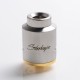 Authentic Steel Vape Compass RDA Rebuildable Dripping Vape Atomizer - Red, Stainless Steel + Aluminum, 25mm Diameter