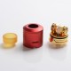 Authentic Steel Vape Compass RDA Rebuildable Dripping Vape Atomizer - Red, Stainless Steel + Aluminum, 25mm Diameter