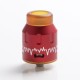 Authentic Steel Vape ECG Bottom Feeder RDA Rebuildable Dripping Vape Atomizer w/ BF Pin - Red, Stainless Steel, 24mm Diameter