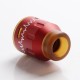 Authentic Steel Vape ECG Bottom Feeder RDA Rebuildable Dripping Vape Atomizer w/ BF Pin - Red, Stainless Steel, 24mm Diameter