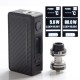 Authentic Steel Vape Aurora 80W VW Box Mod Vape Kit w/ Sub Ohm Tank Clearomizer - Black, SS + ABS, 3.0ml, 5~80W, 1 x 18650