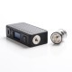 Authentic Steel Vape Aurora 80W VW Box Mod Vape Kit w/ Sub Ohm Tank Clearomizer - Black, SS + ABS, 3.0ml, 5~80W, 1 x 18650