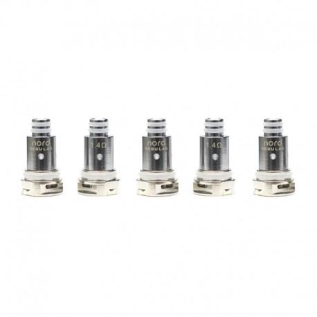 Authentic VapeSoon Replacement Regular Coil Head for SMOK Nord / Trinity Alpha /Fetch Mini Pod Kit - Silver, 1.4ohm (5 PCS)