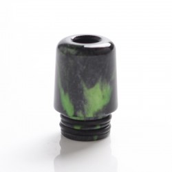 Authentic Mechlyfe Ratel XS 80W Rebuildable AIO Pod Kit Replacement 510 MTL Drip Tip - Green, Resin, 18mm