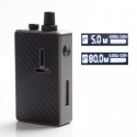 Authentic Mechlyfe Ratel XS 80W TC VW DL / MTL Rebuildable AIO Pod Kit - Gun Metal & Carbon Fiber, 5.5ml, 5~80W, 1 x 18650