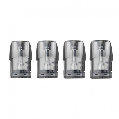 Authentic Uwell MarsuPod PCC Pod System Kit Replacement Refillable Pod Cartridge w/ 1.2ohm Coil - Black, 1.3ml (4 PCS)